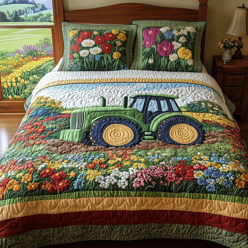 Farmer Dream 3-Piece Quilted Bedding Set GFTONL4696