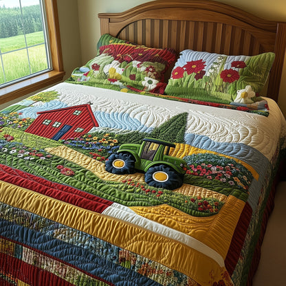 Farmer Dream 3-Piece Quilted Bedding Set GFTONL4697