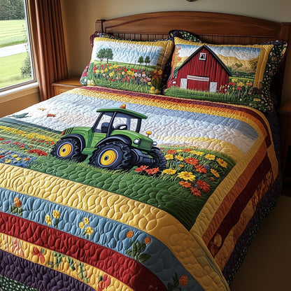 Farmer Dream 3-Piece Quilted Bedding Set GFTONL4698