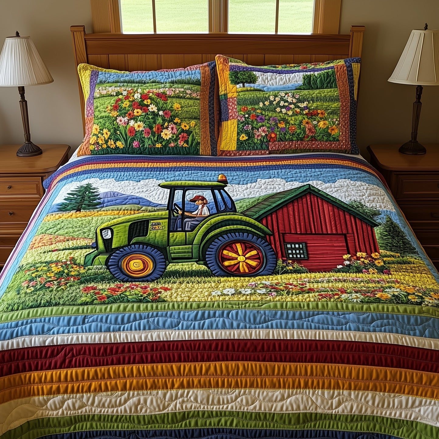 Farmer Heaven 3-Piece Quilted Bedding Set GFTONL4700