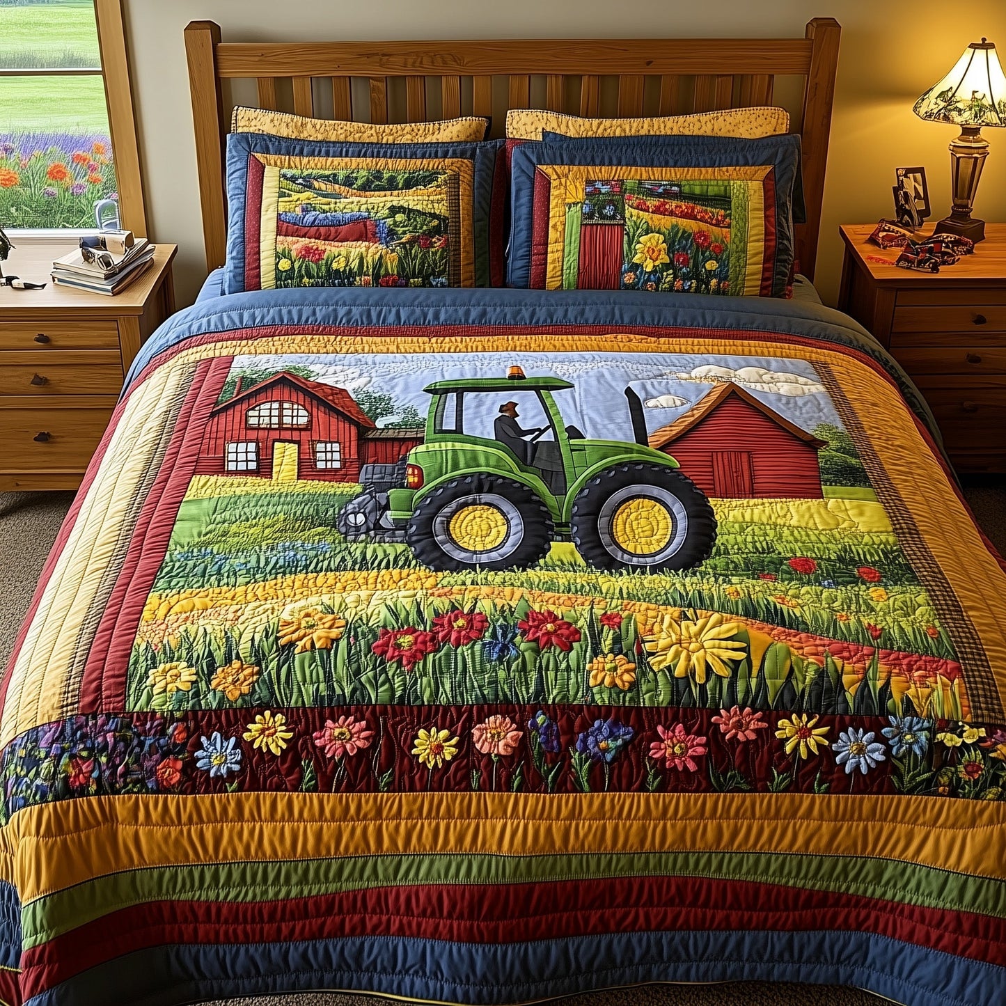 Farmer Heaven 3-Piece Quilted Bedding Set GFTONL4701