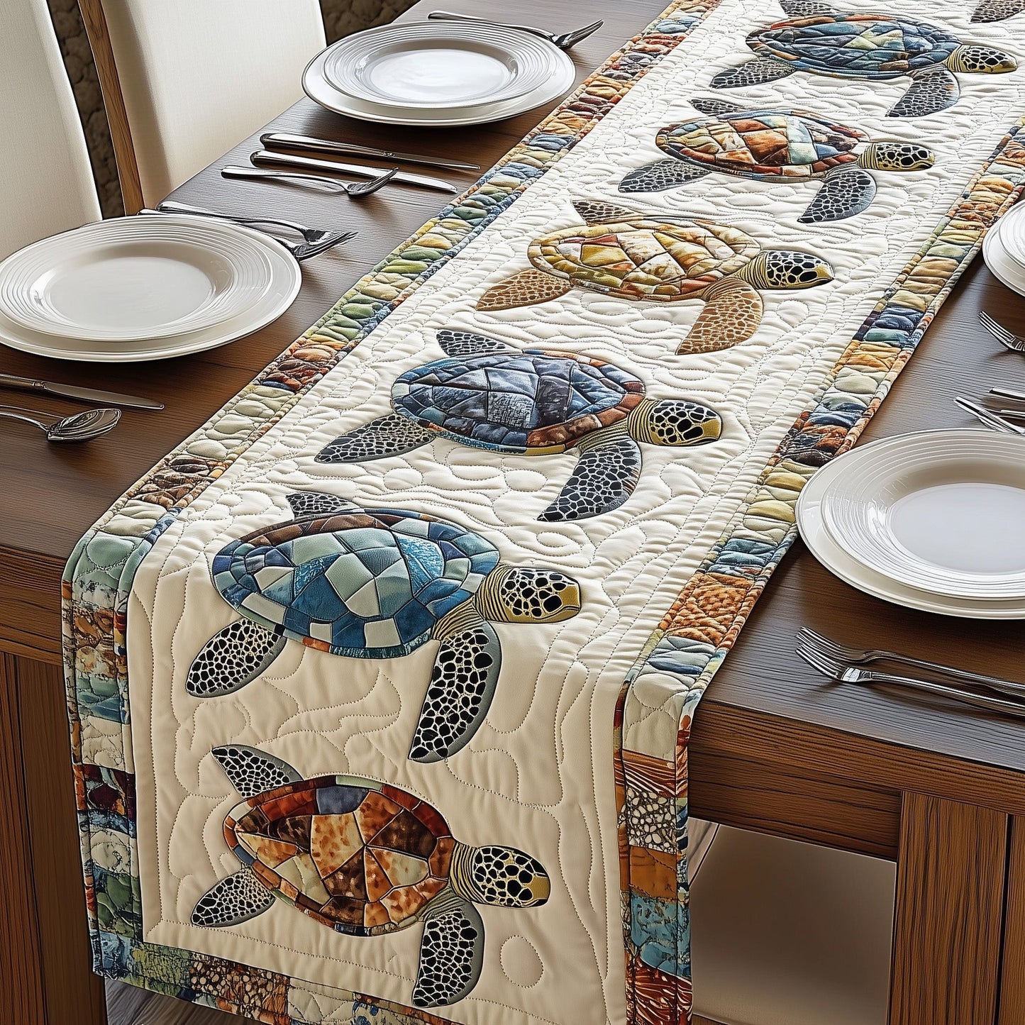 Turtles Quilted Table Runner GFTONL4718