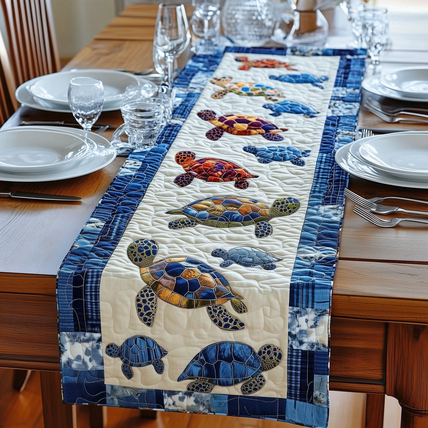 Baby Turtles Quilted Table Runner GFTONL4720