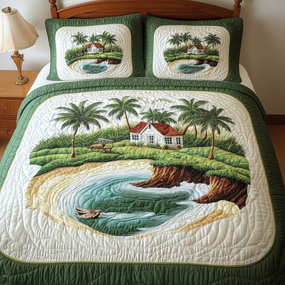 Island Dream 3-Piece Quilted Bedding Set GFTONL4721