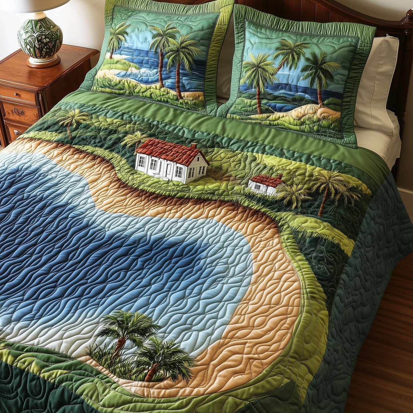 Island Dream 3-Piece Quilted Bedding Set GFTONL4722