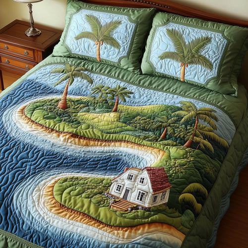 Island Dream 3-Piece Quilted Bedding Set GFTONL4723