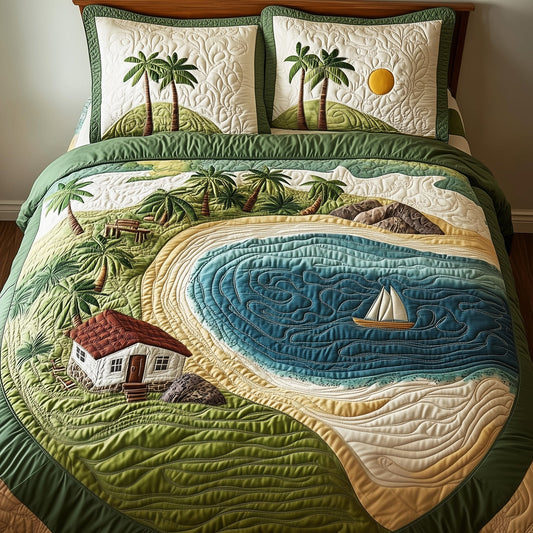 Island Dream 3-Piece Quilted Bedding Set GFTONL4725