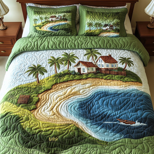 Island Serenity 3-Piece Quilted Bedding Set GFTONL4726