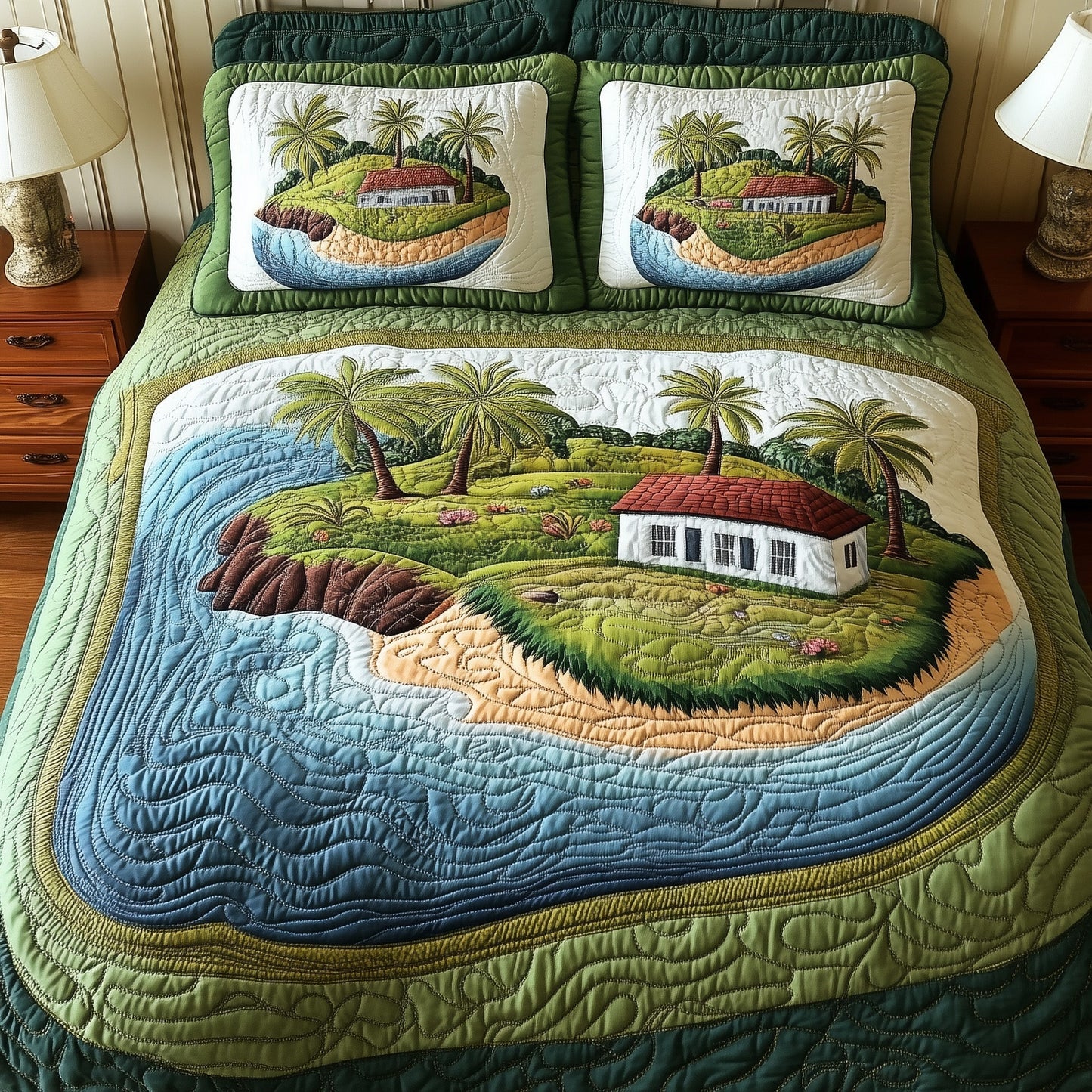 Island Serenity 3-Piece Quilted Bedding Set GFTONL4729