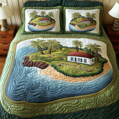 Island Serenity 3-Piece Quilted Bedding Set GFTONL4729