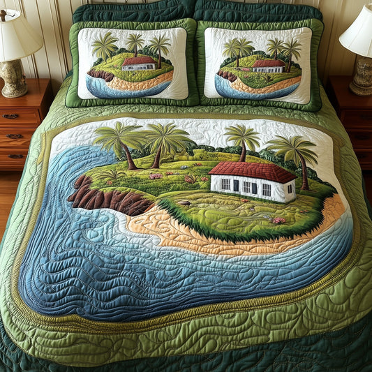 Island Serenity 3-Piece Quilted Bedding Set GFTONL4729