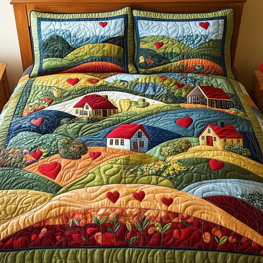 Pastoral Dreams 3-Piece Quilted Bedding Set GFTONL4746