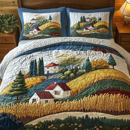 Fields of Bliss 3-Piece Quilted Bedding Set GFTONL4749