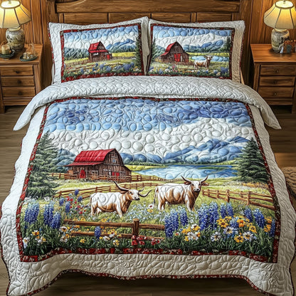 Texas Farm 3-Piece Quilted Bedding Set GFTONL4751