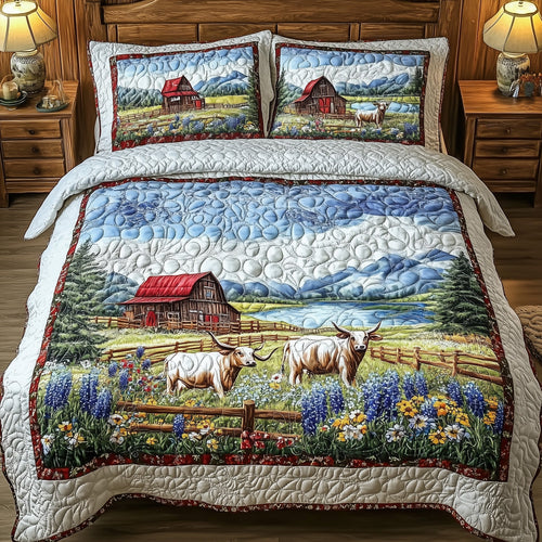 Texas Farm 3-Piece Quilted Bedding Set GFTONL4751