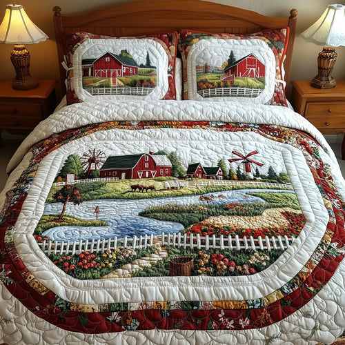Farm Of Serenity 3-Piece Quilted Bedding Set GFTONL4753