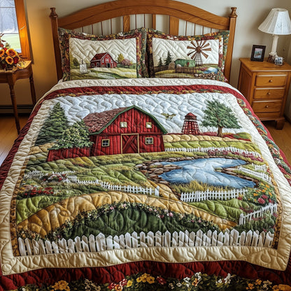 Pastoral Dreams 3-Piece Quilted Bedding Set GFTONL4754