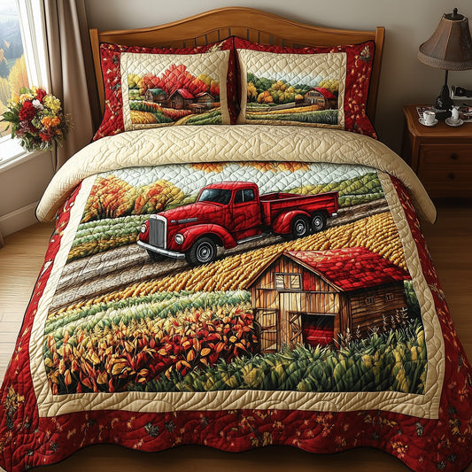 Vintage Farm 3-Piece Quilted Bedding Set GFTONL4762