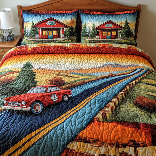 Route 66 3-Piece Quilted Bedding Set GFTONL4768
