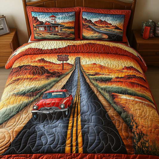 Route 66 3-Piece Quilted Bedding Set GFTONL4769