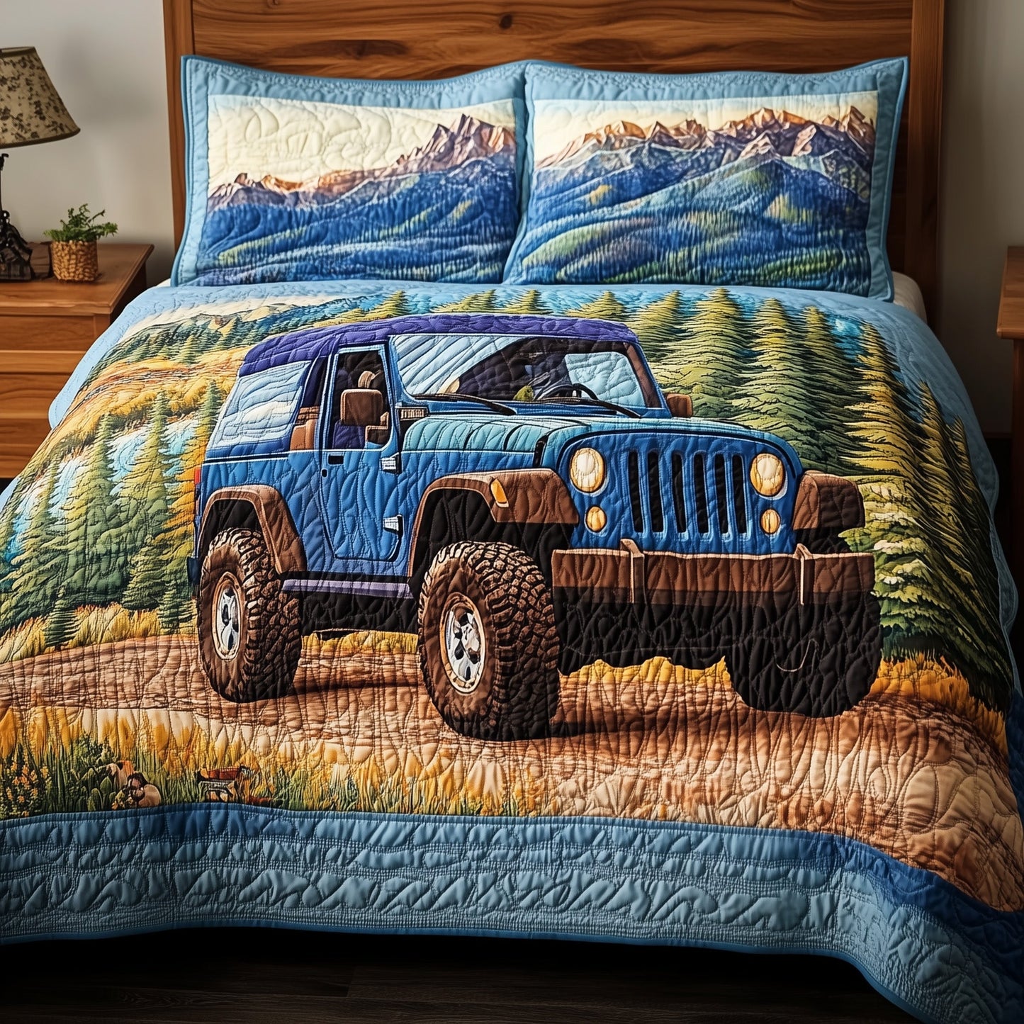 Rugged Adventure 3-Piece Quilted Bedding Set GFTONL4774