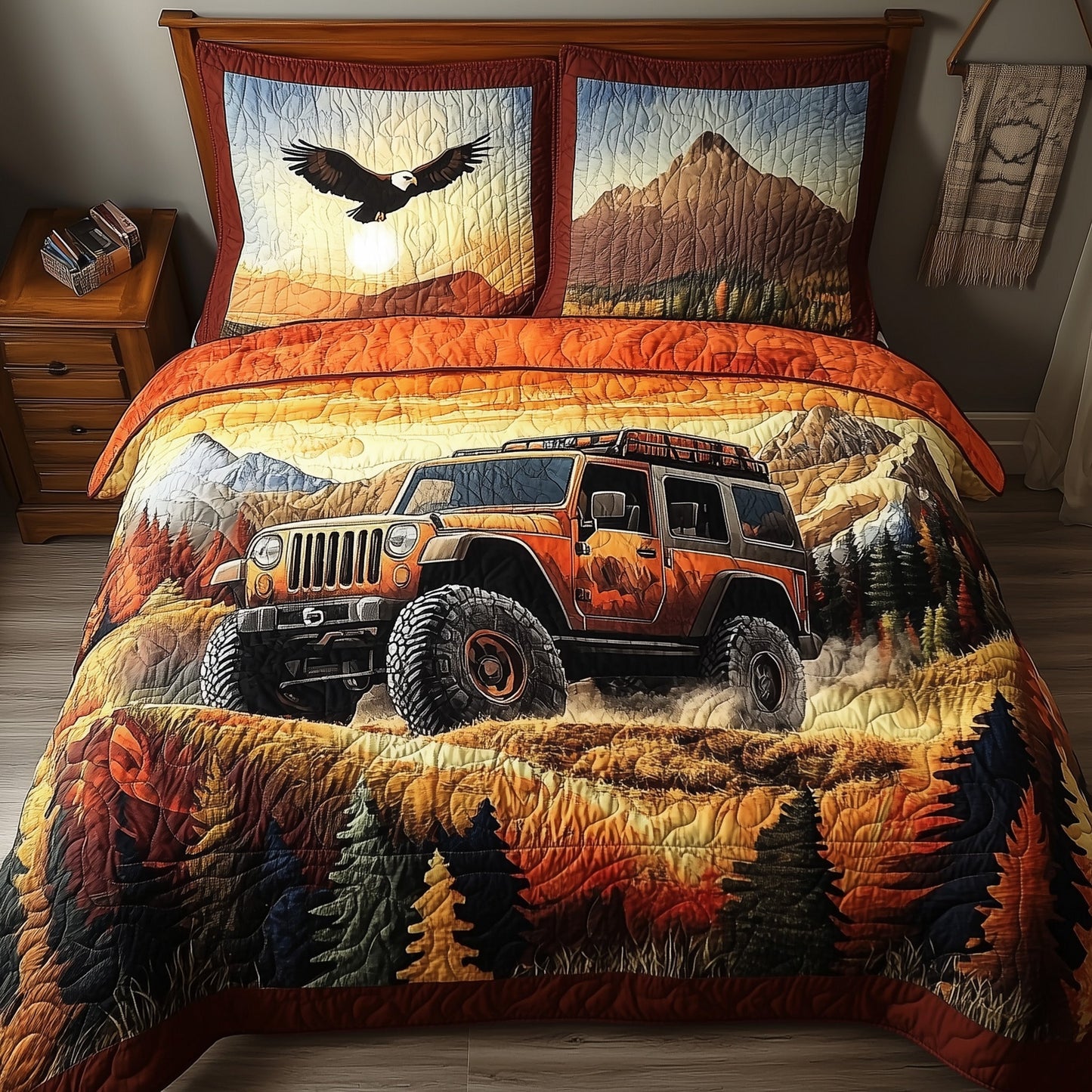 Off-Road Legend 3-Piece Quilted Bedding Set GFTONL4775