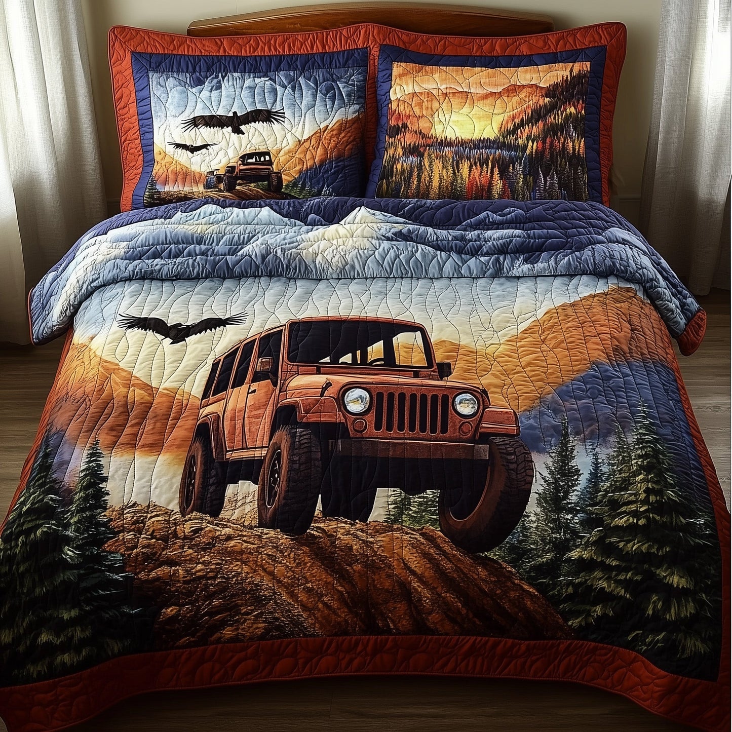 Off-Road Legend 3-Piece Quilted Bedding Set GFTONL4776