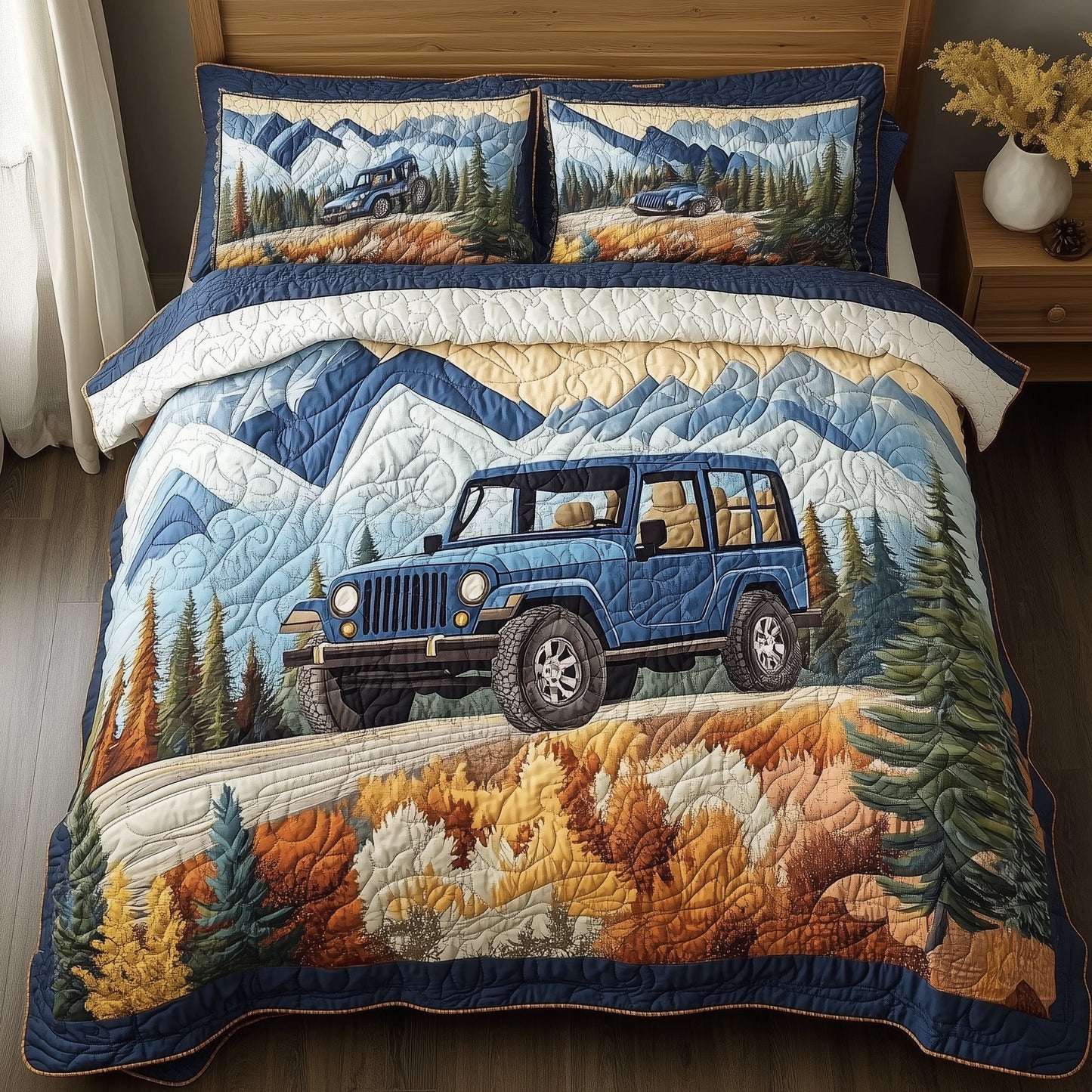 Off-Road Life 3-Piece Quilted Bedding Set GFTONL4779