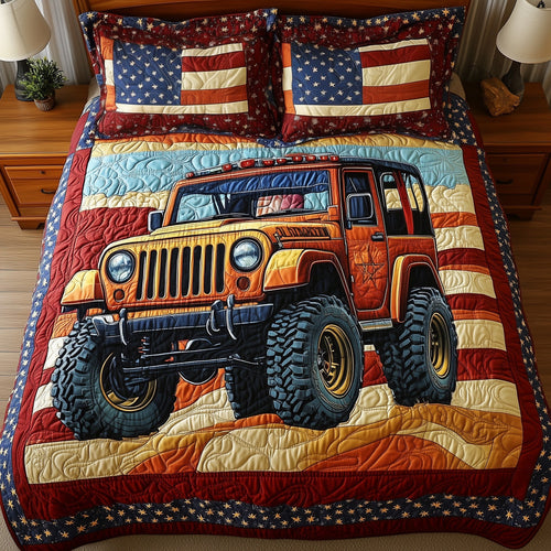 Rugged Adventure 3-Piece Quilted Bedding Set GFTONL4782