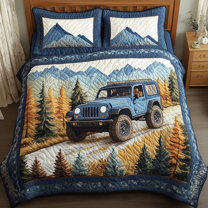 Freedom on Wheels 3-Piece Quilted Bedding Set GFTONL4784