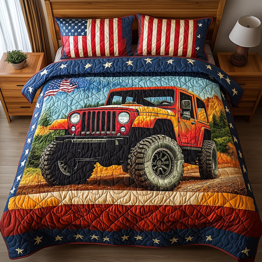 Rugged Adventure 3-Piece Quilted Bedding Set GFTONL4785