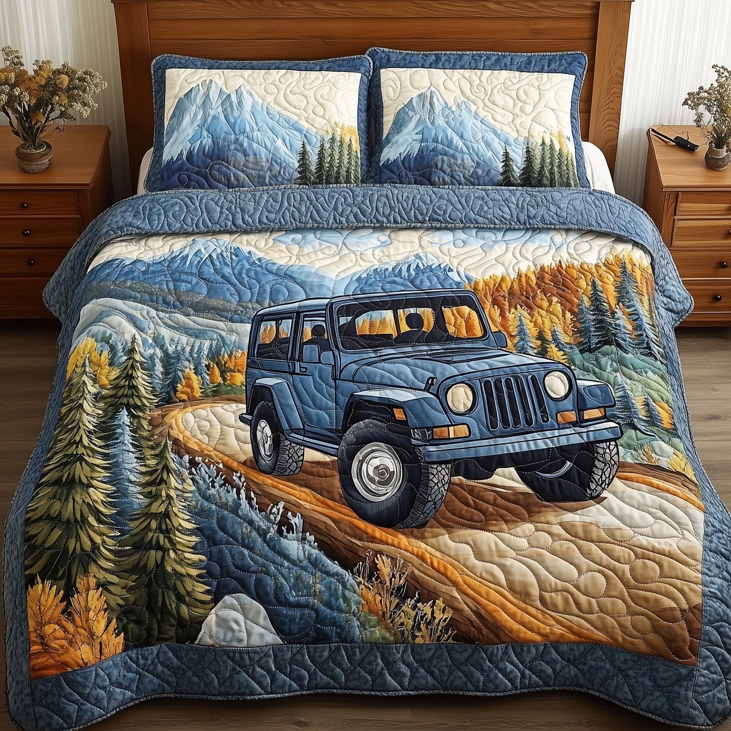 Rugged Adventure 3-Piece Quilted Bedding Set GFTONL4786