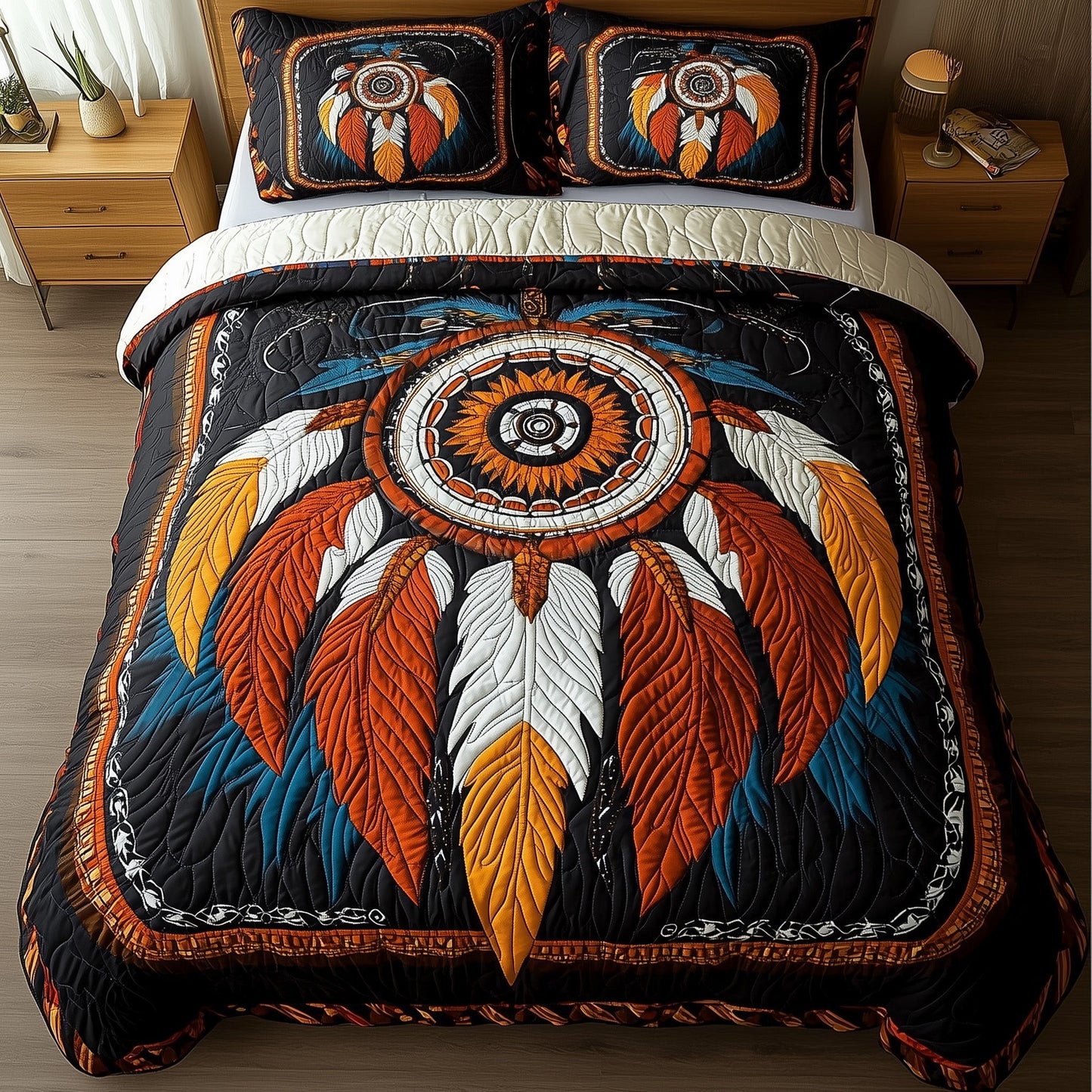 Dreamcatcher 3-Piece Quilted Bedding Set GFTONL4801