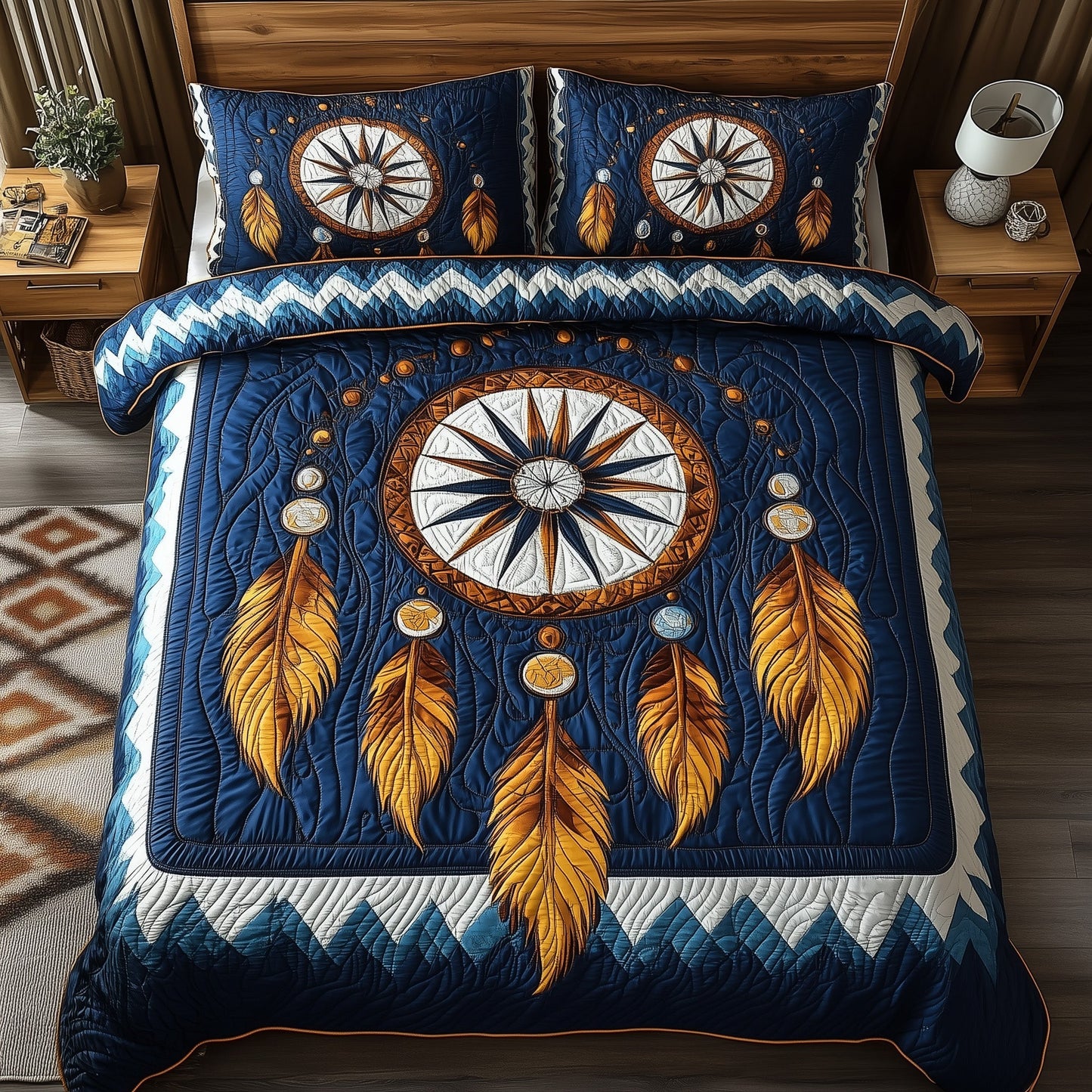 Dreamcatcher 3-Piece Quilted Bedding Set GFTONL4804