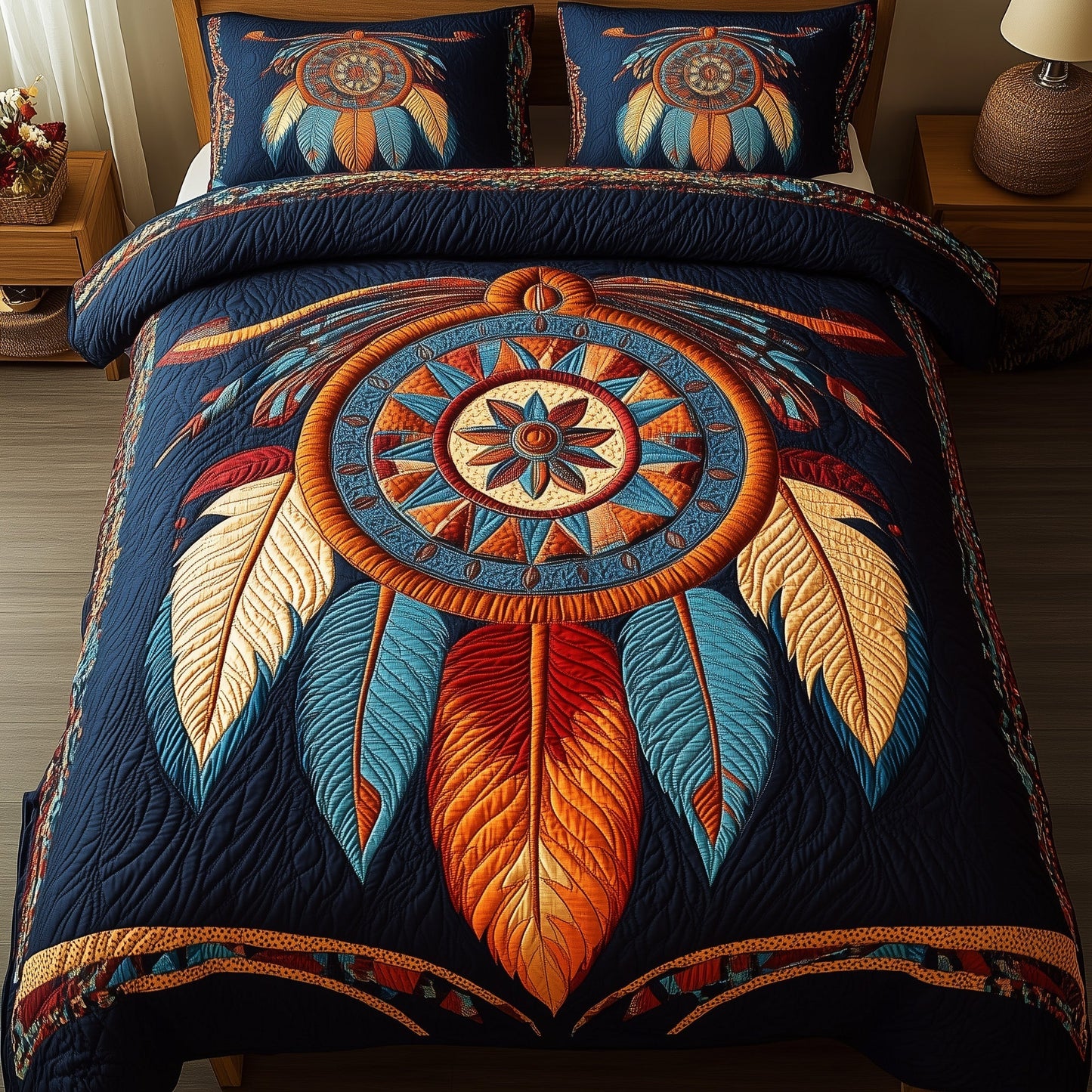 Dreamcatcher 3-Piece Quilted Bedding Set GFTONL4806