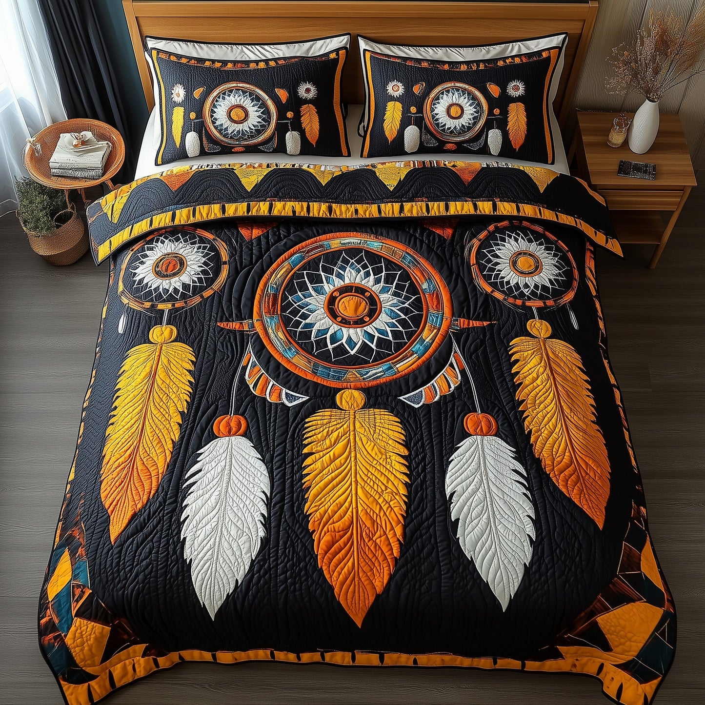 Dreamcatcher 3-Piece Quilted Bedding Set GFTONL4811