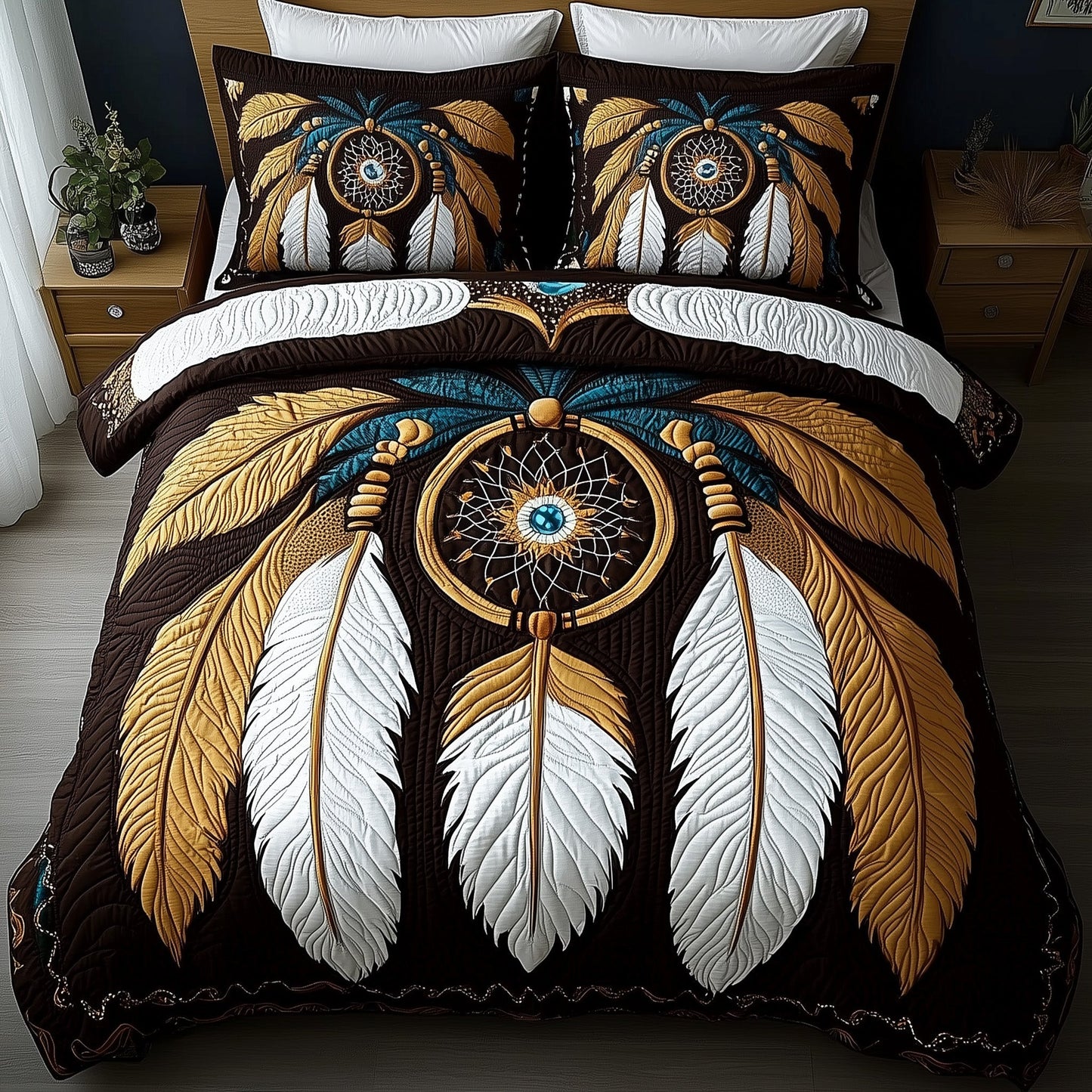 Dreamcatcher 3-Piece Quilted Bedding Set GFTONL4812