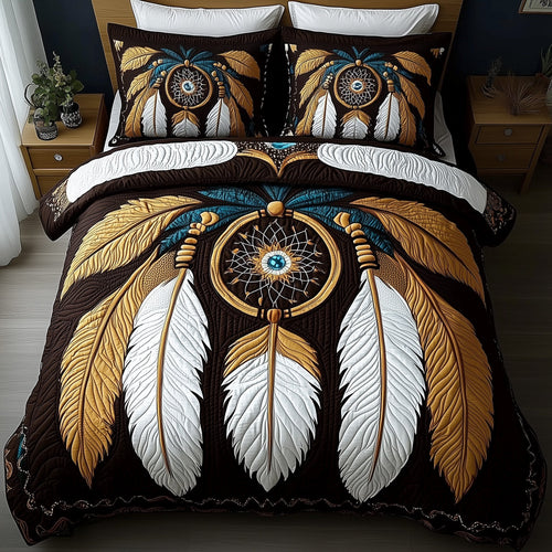 Dreamcatcher 3-Piece Quilted Bedding Set GFTONL4812