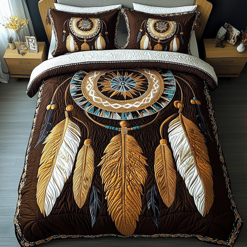 Dreamcatcher 3-Piece Quilted Bedding Set GFTONL4813