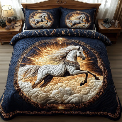 Horse Dream 3-Piece Quilted Bedding Set GFTONL4818