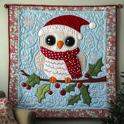 Festive Owl Quilted Blanket GFTONL481