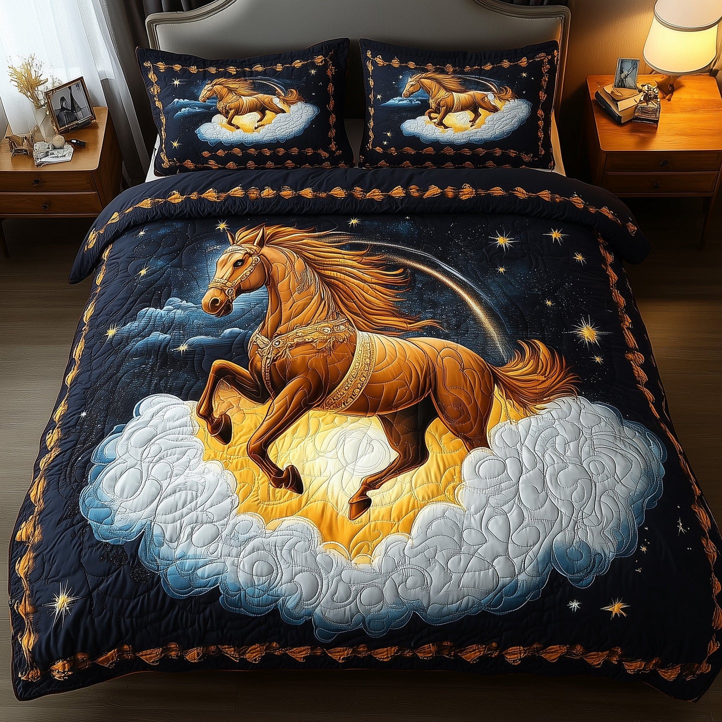 Horse Dream 3-Piece Quilted Bedding Set GFTONL4820