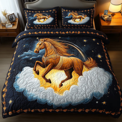 Horse Dream 3-Piece Quilted Bedding Set GFTONL4820