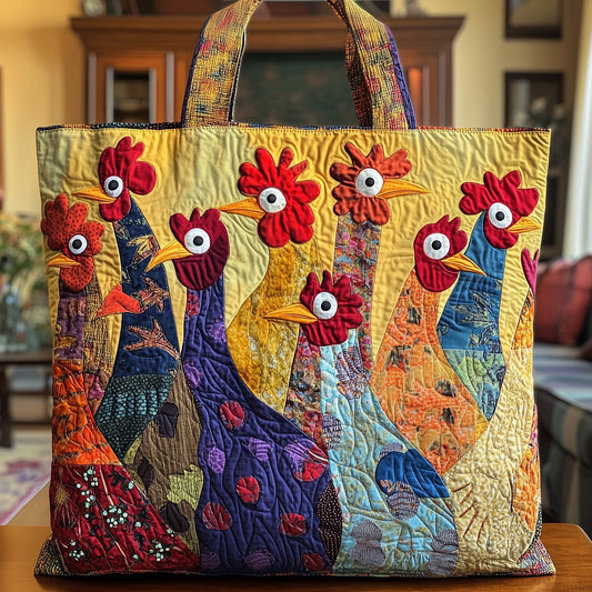 Sunshine Chicken Quilted Tote Bag GFTONL4839