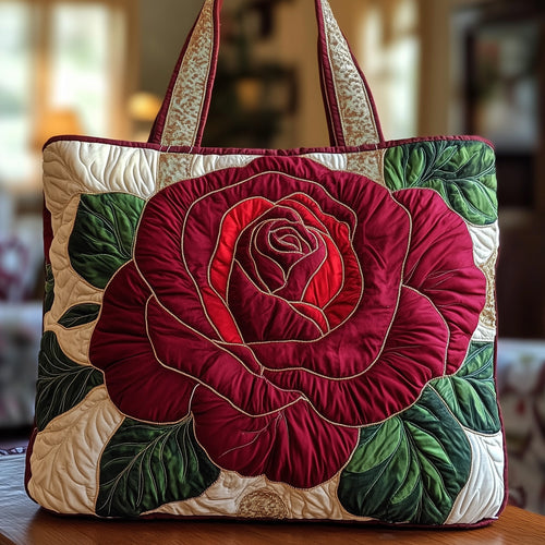 Blooming Rose Quilted Tote Bag GFTONL4859