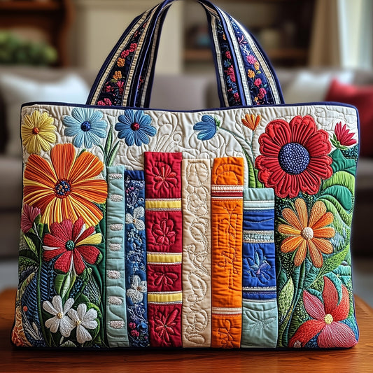 Bookworm Quilted Tote Bag GFTONL4863