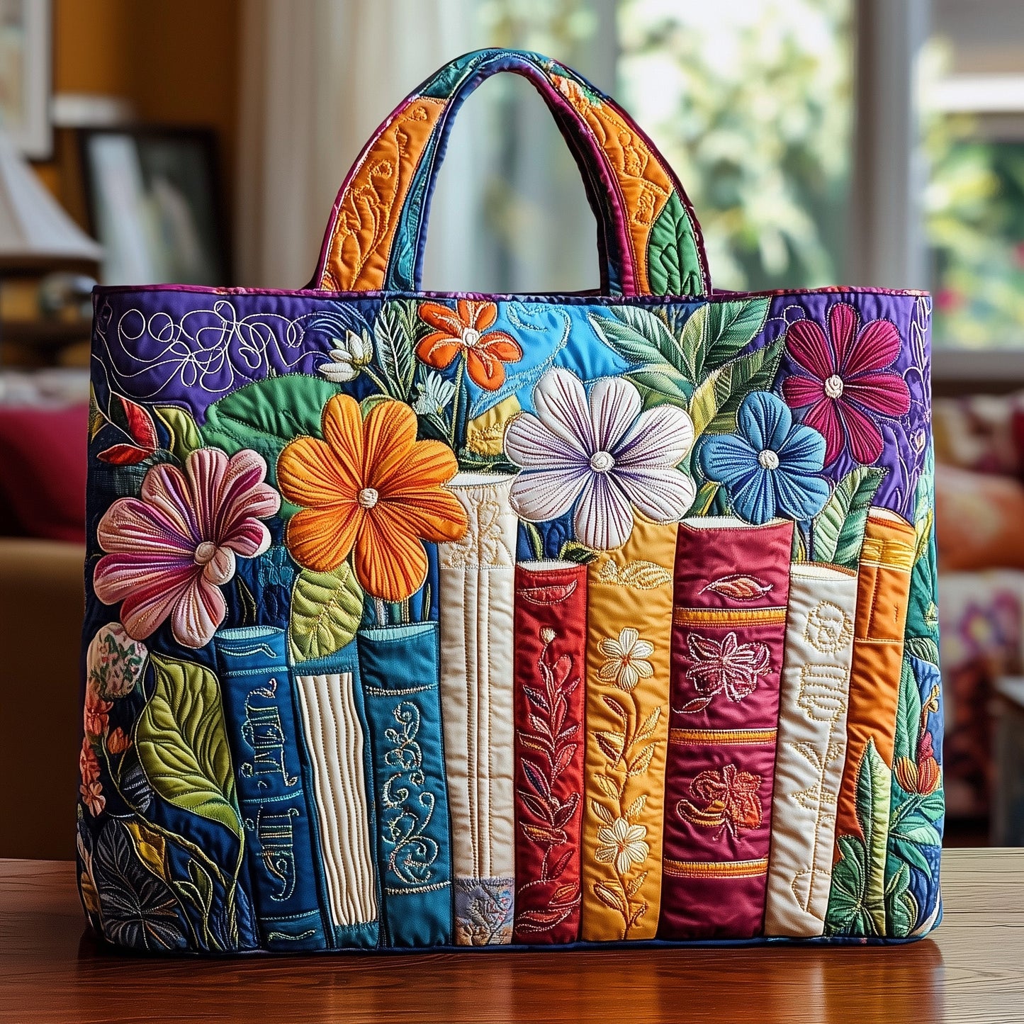 Bookworm Quilted Tote Bag GFTONL4867