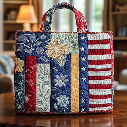Patriot Bookworm Quilted Tote Bag GFTONL4870