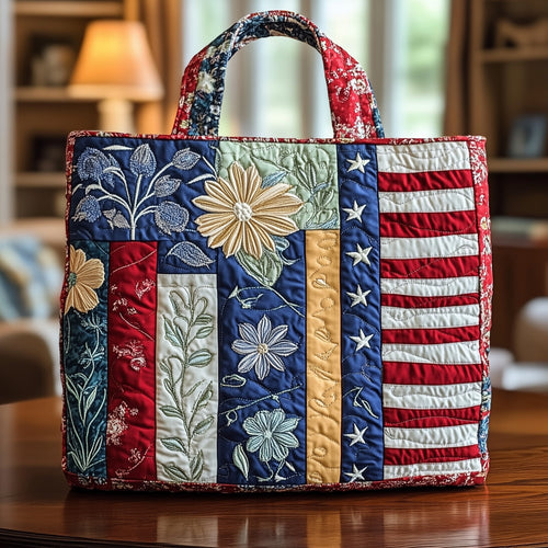 Patriot Bookworm Quilted Tote Bag GFTONL4870
