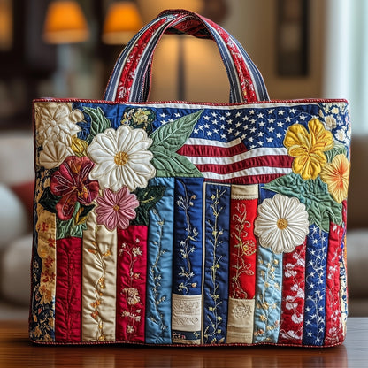 Patriot Bookworm Quilted Tote Bag GFTONL4871